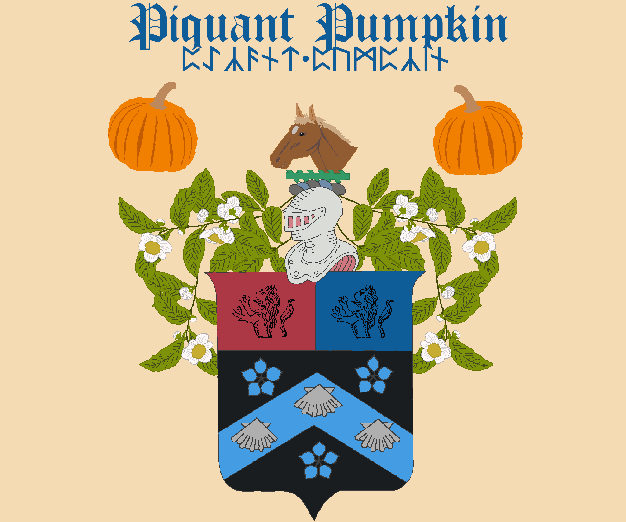Piquant Pumpkin tea label